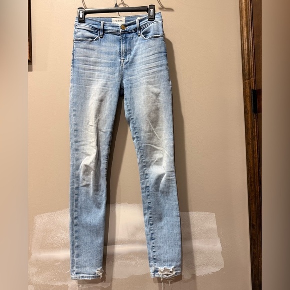 Frame Denim Denim - Frame Denim Light Blue Skinny Jeans